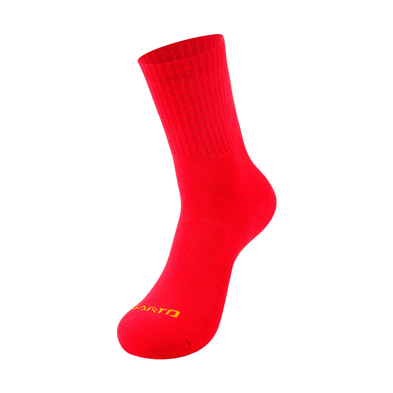 SANTO 2 Pairs Mountain Leisure Travel Socks Couple Paragraph Half Thick Red Socks Ankle Socks